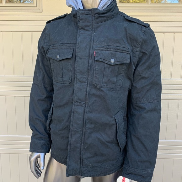 NWT Levi’s Sherpa Fleece Hooded Jacket